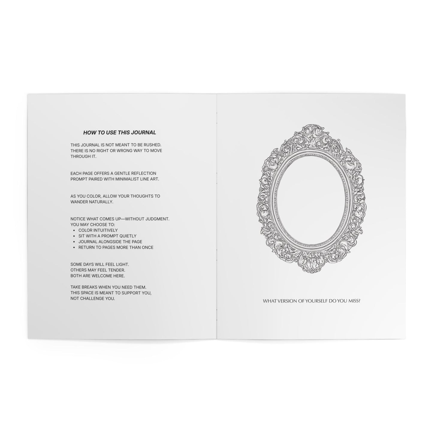 In the Quiet IV : Healing - A Shadow Work Coloring Journal | Mindful Adult Coloring Book