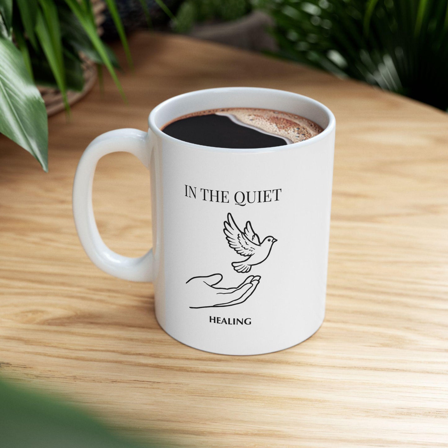 In the Quiet Mug - Healing Coffee Mug | Mindful Self-Reflection Gift for Calm Mornings