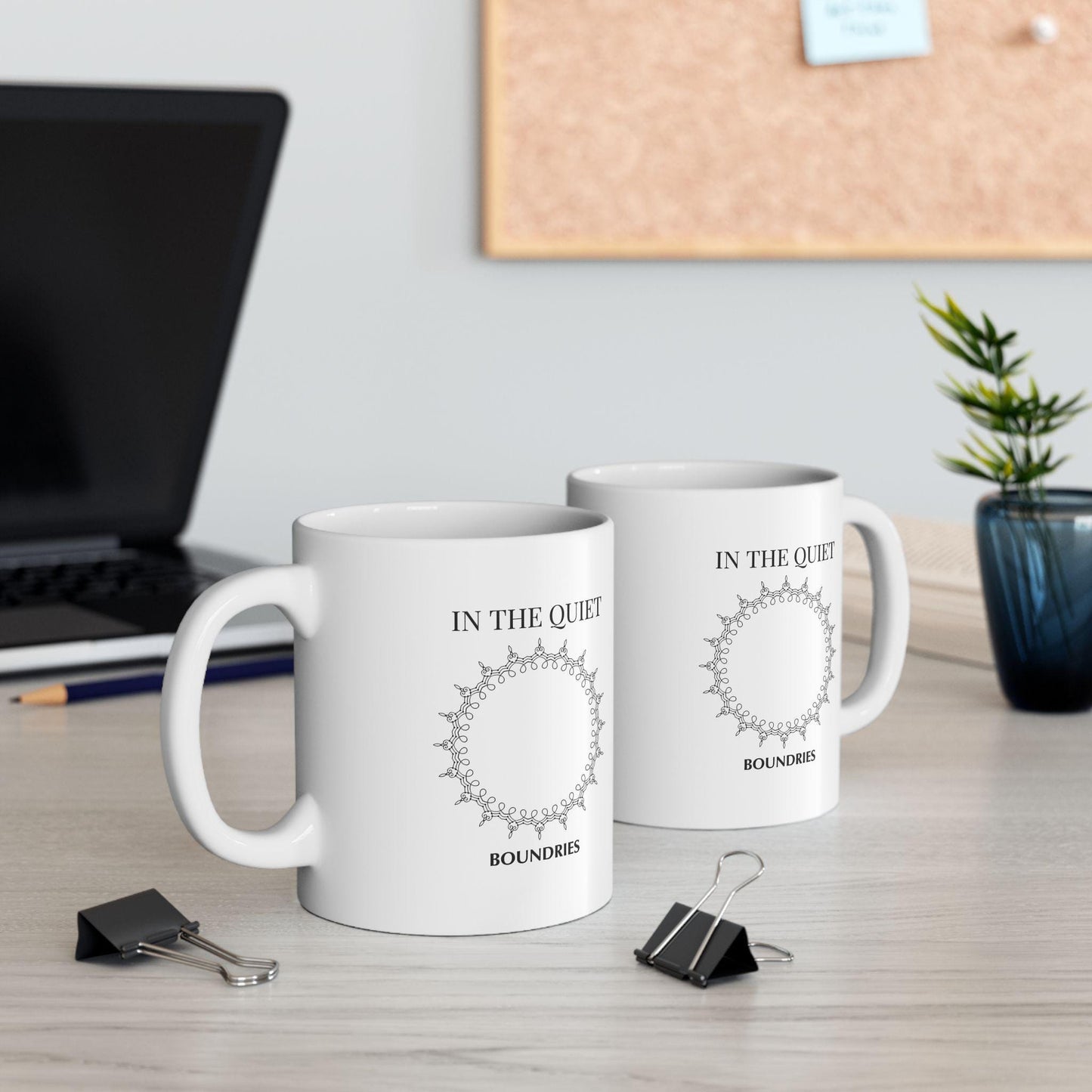 In the Quiet Mug - Boundaries Coffee Mug | Mindful Gift for Self-Reflecting Calm Mornings