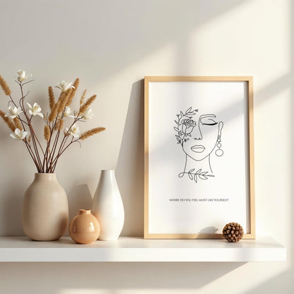 In the Quiet I : Grounding - A Shadow Work Coloring Journal | Minimalist Adult Coloring Book for Self-Reflection