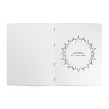 In the Quiet III: Boundaries - A Shadow Work Coloring Journal | Adult Coloring Book for Self-Reflection