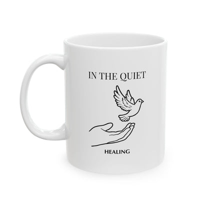 In the Quiet Mug - Healing Coffee Mug | Mindful Self-Reflection Gift for Calm Mornings