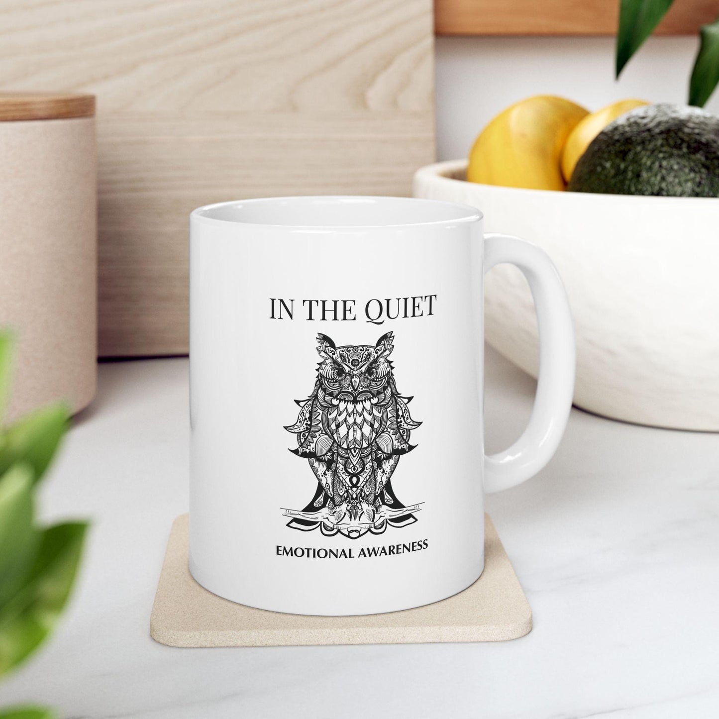 In the Quiet Mug - Emotional Awareness Coffee Mug | Mindful Gift for Calm Mornings
