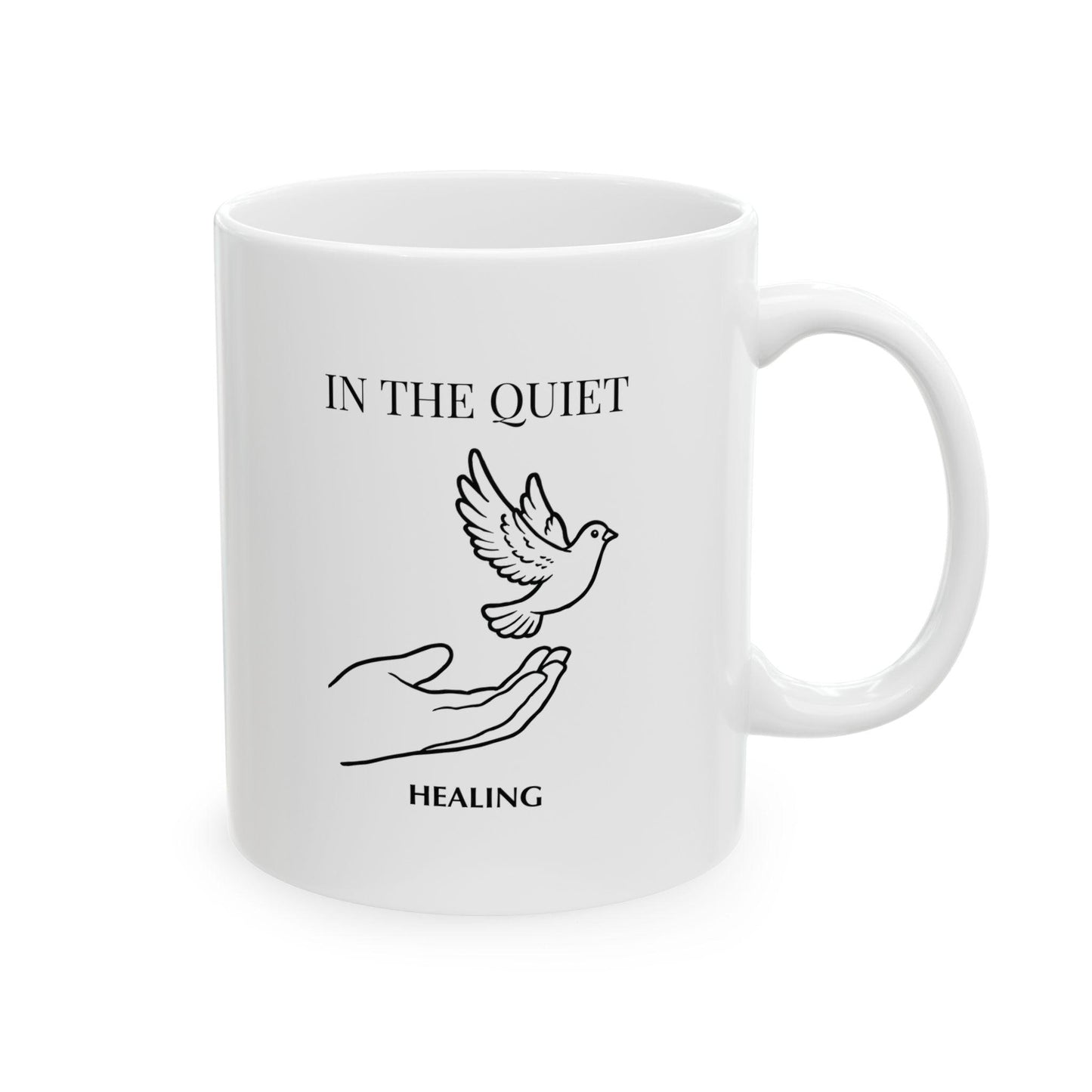 In the Quiet Mug - Healing Coffee Mug | Mindful Self-Reflection Gift for Calm Mornings