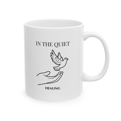In the Quiet Mug - Healing Coffee Mug | Mindful Self-Reflection Gift for Calm Mornings