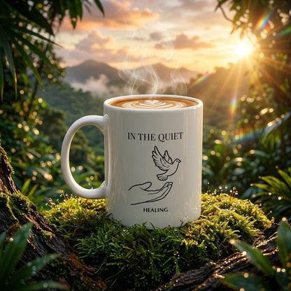 In the Quiet Mug - Healing Coffee Mug | Mindful Self-Reflection Gift for Calm Mornings