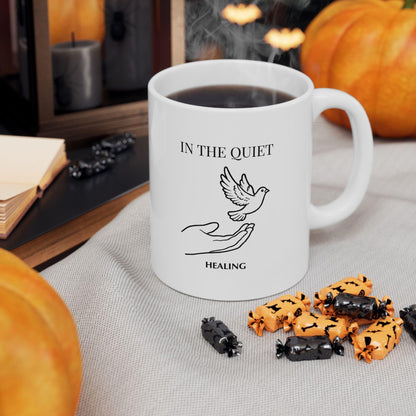 In the Quiet Mug - Healing Coffee Mug | Mindful Self-Reflection Gift for Calm Mornings