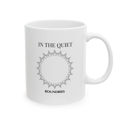 In the Quiet Mug - Boundaries Coffee Mug | Mindful Gift for Self-Reflecting Calm Mornings