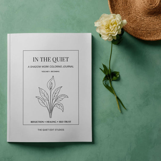 In the Quiet V: Becoming - A Shadow Work Coloring Journal | Reflective Adult Coloring Book