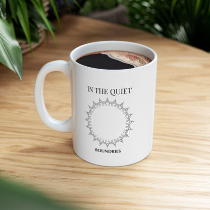 In the Quiet Mug - Boundaries Coffee Mug | Mindful Gift for Self-Reflecting Calm Mornings