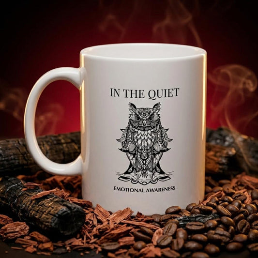 In the Quiet Mug - Emotional Awareness Coffee Mug | Mindful Gift for Calm Mornings
