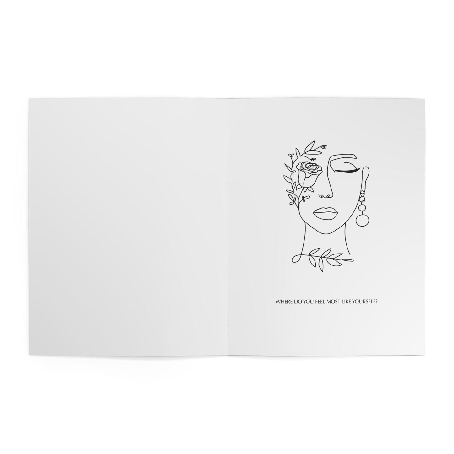 In the Quiet I : Grounding - A Shadow Work Coloring Journal | Minimalist Adult Coloring Book for Self-Reflection