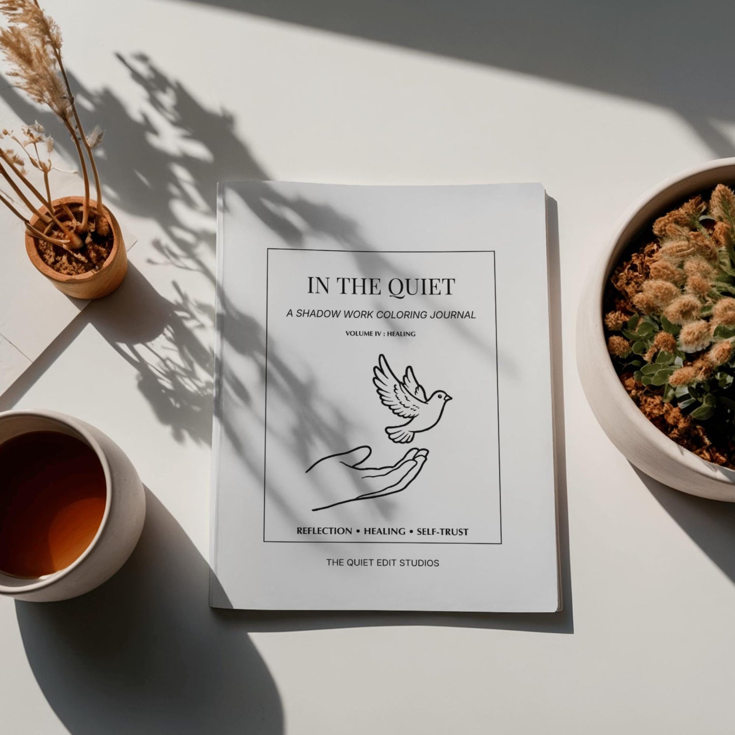 In the Quiet IV : Healing - A Shadow Work Coloring Journal | Mindful Adult Coloring Book