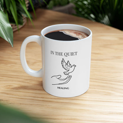 In the Quiet Mug - Healing Coffee Mug | Mindful Self-Reflection Gift for Calm Mornings