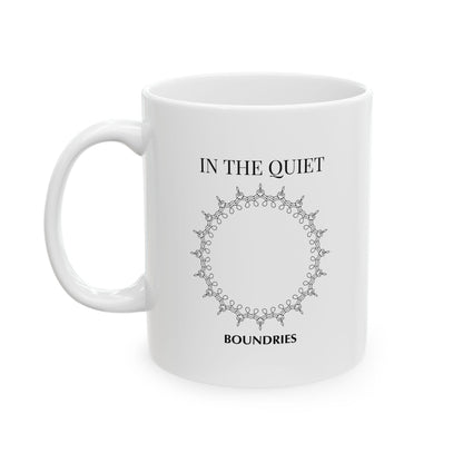 In the Quiet Mug - Boundaries Coffee Mug | Mindful Gift for Self-Reflecting Calm Mornings